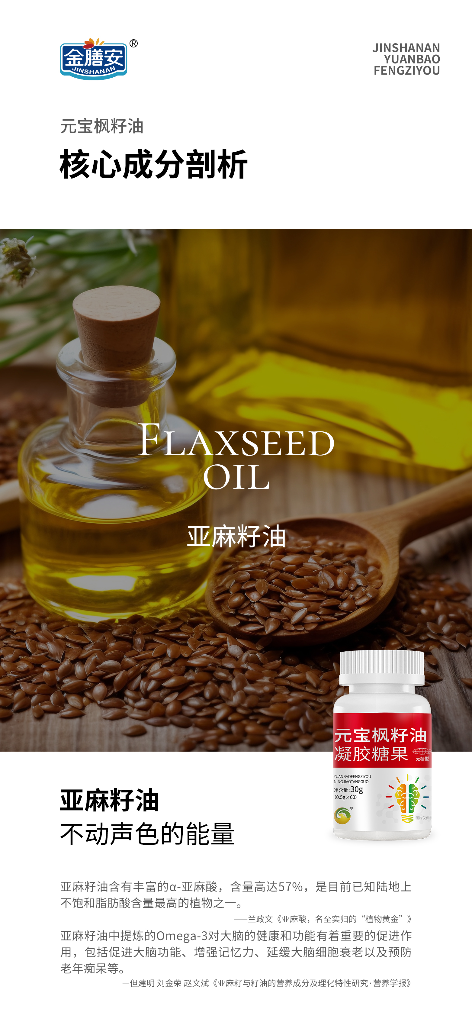 好产品来自好原料。元宝枫籽油核心成分剖析