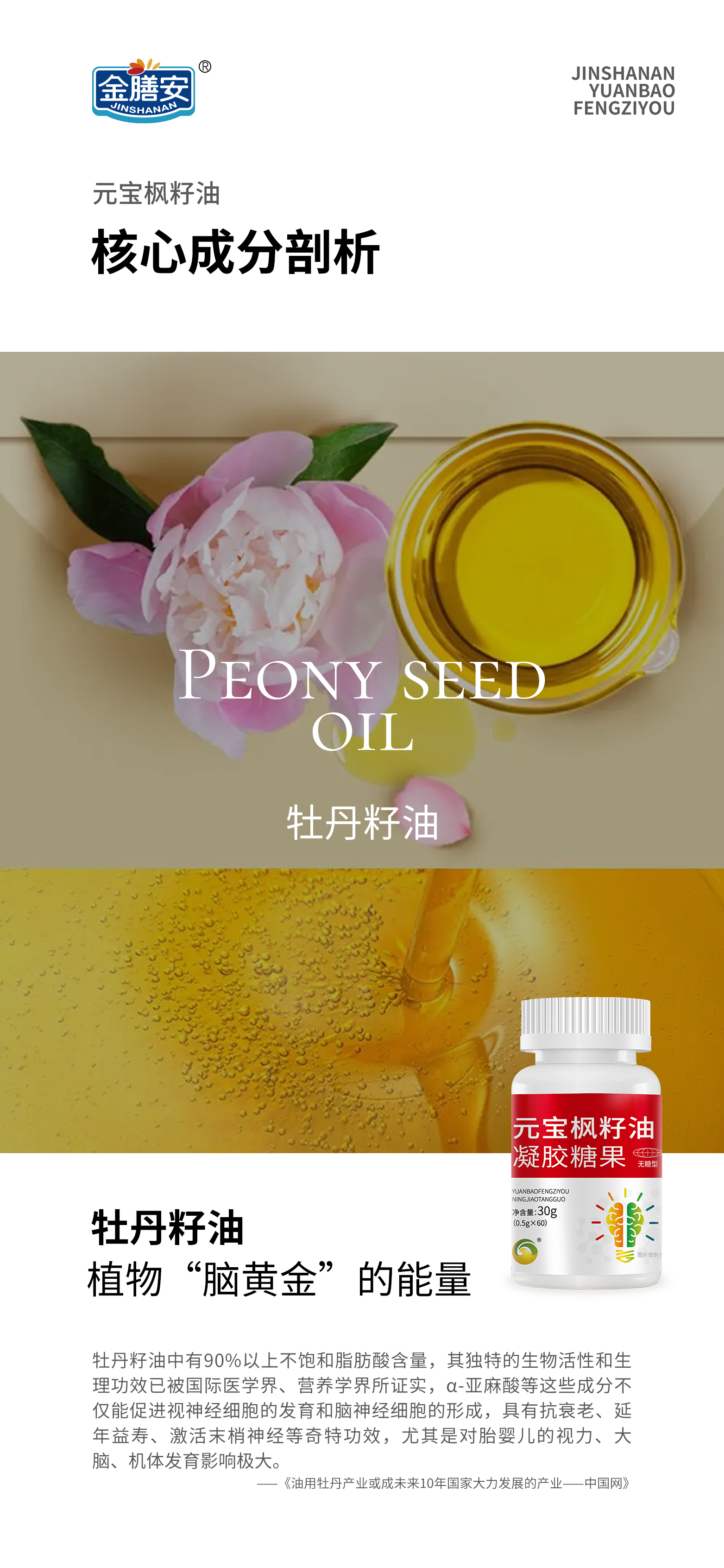 好产品来自好原料。元宝枫籽油核心成分剖析