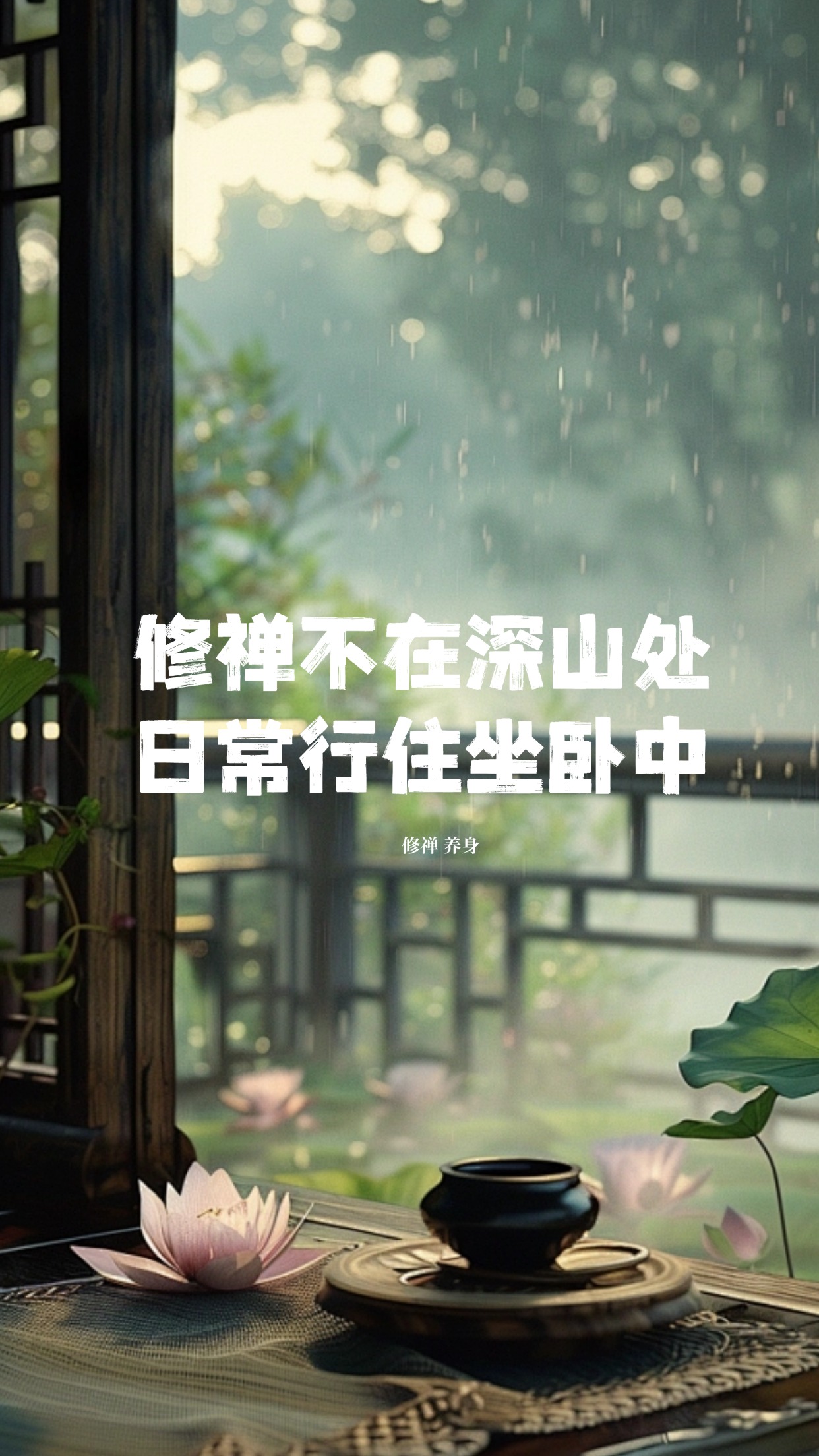 修禅不在深山处🧘，日常行住坐卧中。。吃饭时吃饭，睡觉时睡觉，专注即是禅。