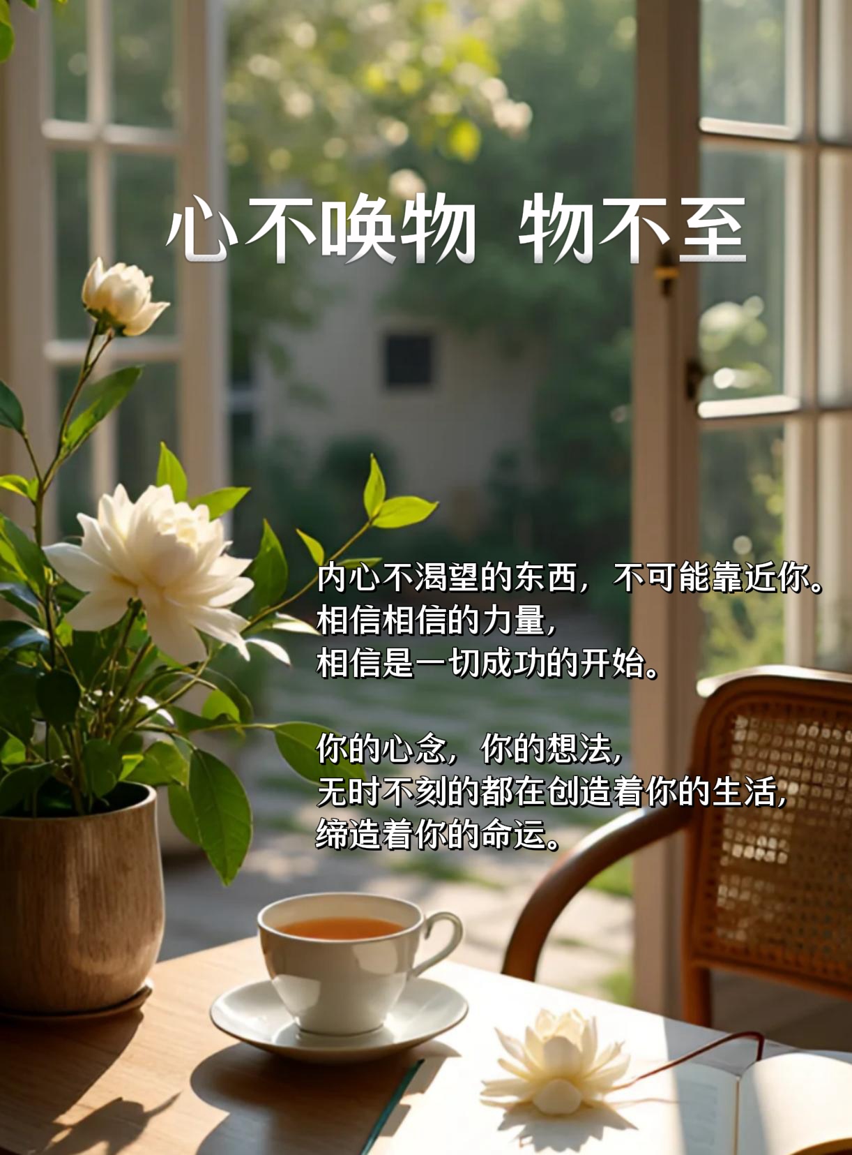 💖 心不唤物，物不至。。🌟 所有的心想事成，都是愿力的修炼。。🚀 一心向着自己目标前进的人，整个世界都给他让路。