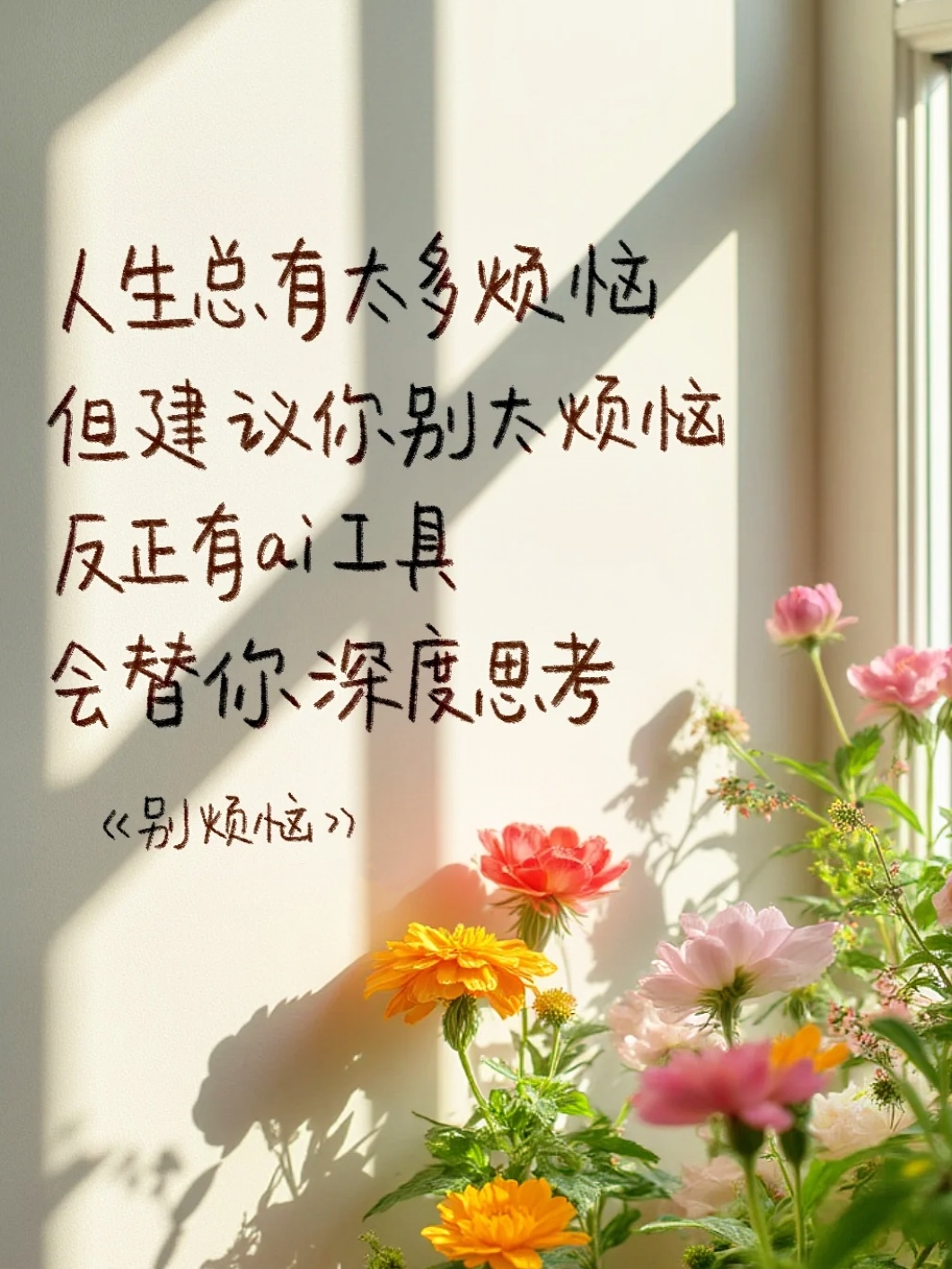 AI 是永不疲倦的电子大脑🧠  。所有问题终有答案，所有探索必有回响  。愿你我都能在AI时代，找到心之所向✨  