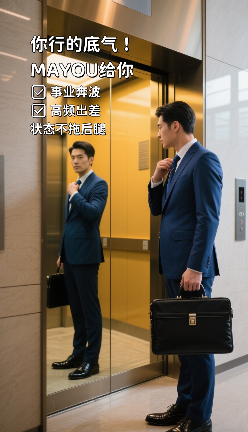 总感觉身体跟不上野心…。MAYOU温和滋养，给拼搏者稳稳的底气。晨起一粒，告别疲惫感，活力持续在线。事业奔波，高频出差，状态不拖后腿🌟 。你行的底气，MAYOU给你！✨