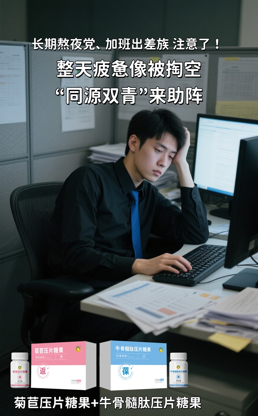 长期熬夜党、 加班出差族注意了！ 。整天疲惫像被掏空？同源双青来助阵💪。双青组合给身体加油⛽，帮助调节人体小宇宙🌌。双青协同养护💪，换季不适从容抵御