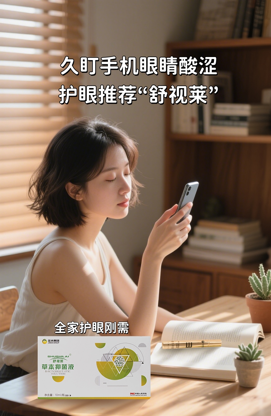 久盯📱手机眼睛酸涩😵。咱来两下舒视莱，眼睛立马活过来✨。草本温和护眼🌿，咱放心囤~。眼保健操后滚一滚，👀清爽翻倍！。小小一支塞包包🎒 ，随时护眼超方便！