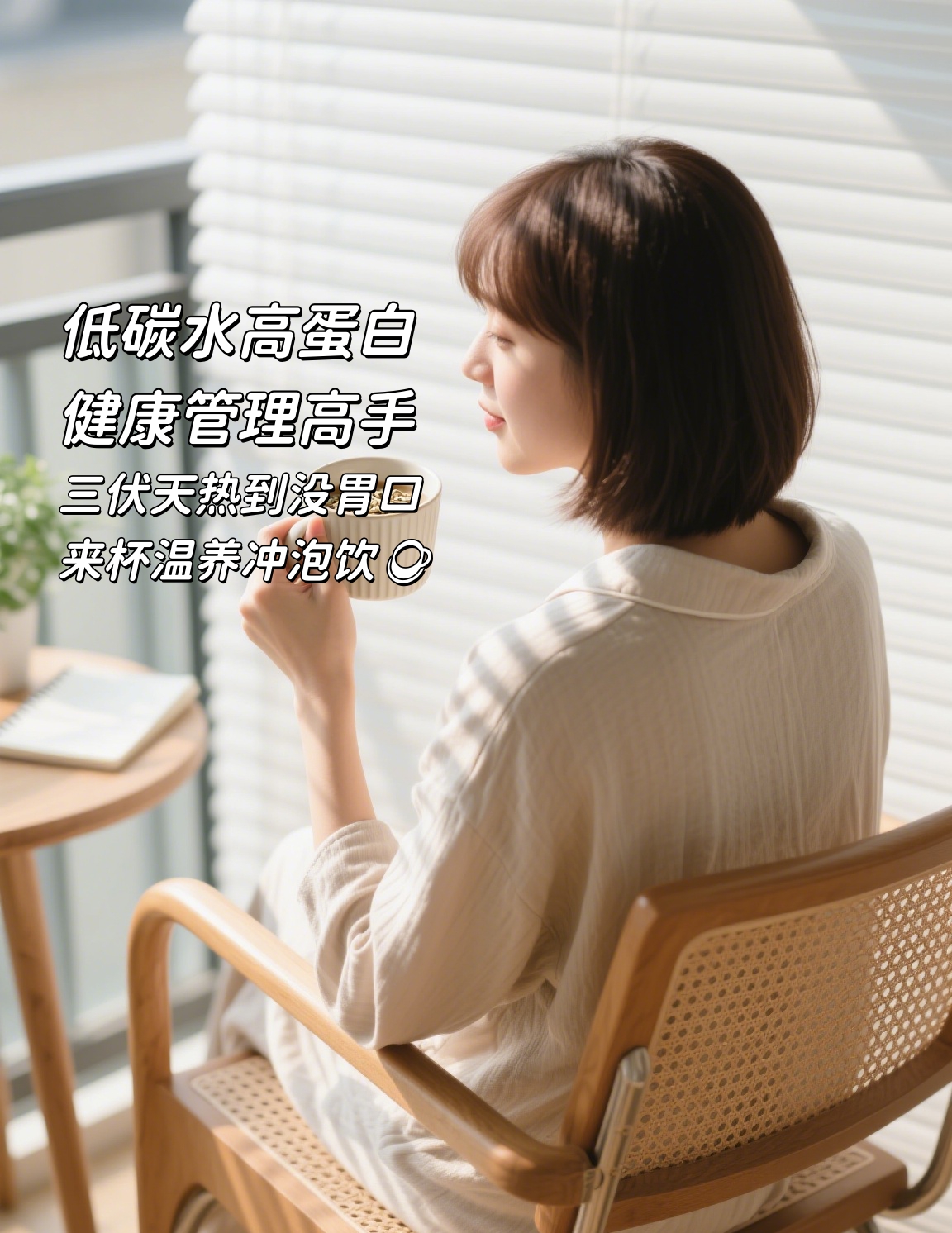 三伏早餐新选择：亚麻籽胶原蛋白肽粉。热到没胃口？☕来杯温养冲泡饮~ 。藜麦+茯苓，暑热湿气重的天敌呀！。低碳水高蛋白，三伏天健康管理高手。冲泡方便，比外卖健康的速食口粮👌