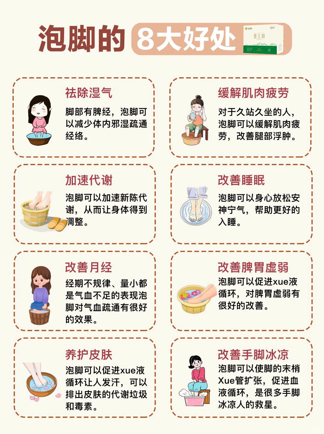 秋冬泡泡脚，好处真不少！祛湿排寒、改善气血、提升代谢、助眠放松！。优选墨玉粉泡脚，排湿寒💧、暖全身🔥，养生效果直接拉满！💪