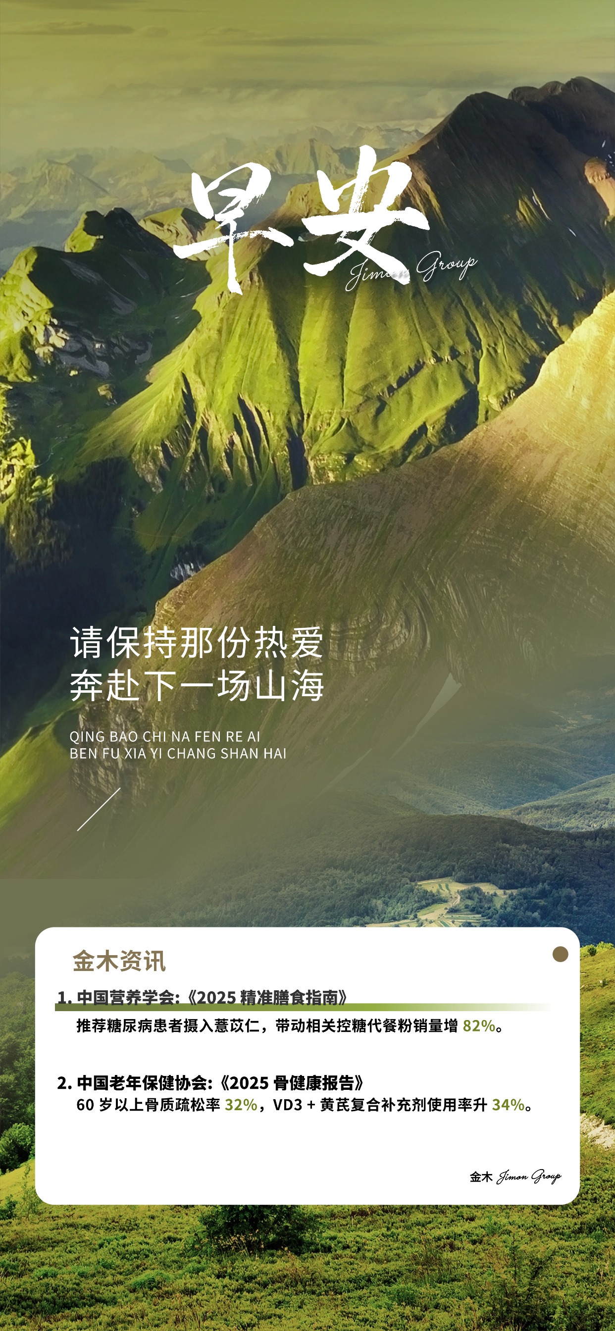 🎯 早安！万亿级健康市场的机遇就在眼前，你的每一步行动，都是在抢占未来、兑现价值。用热爱深耕、用专业护航，前景与荣光都在前方等你！