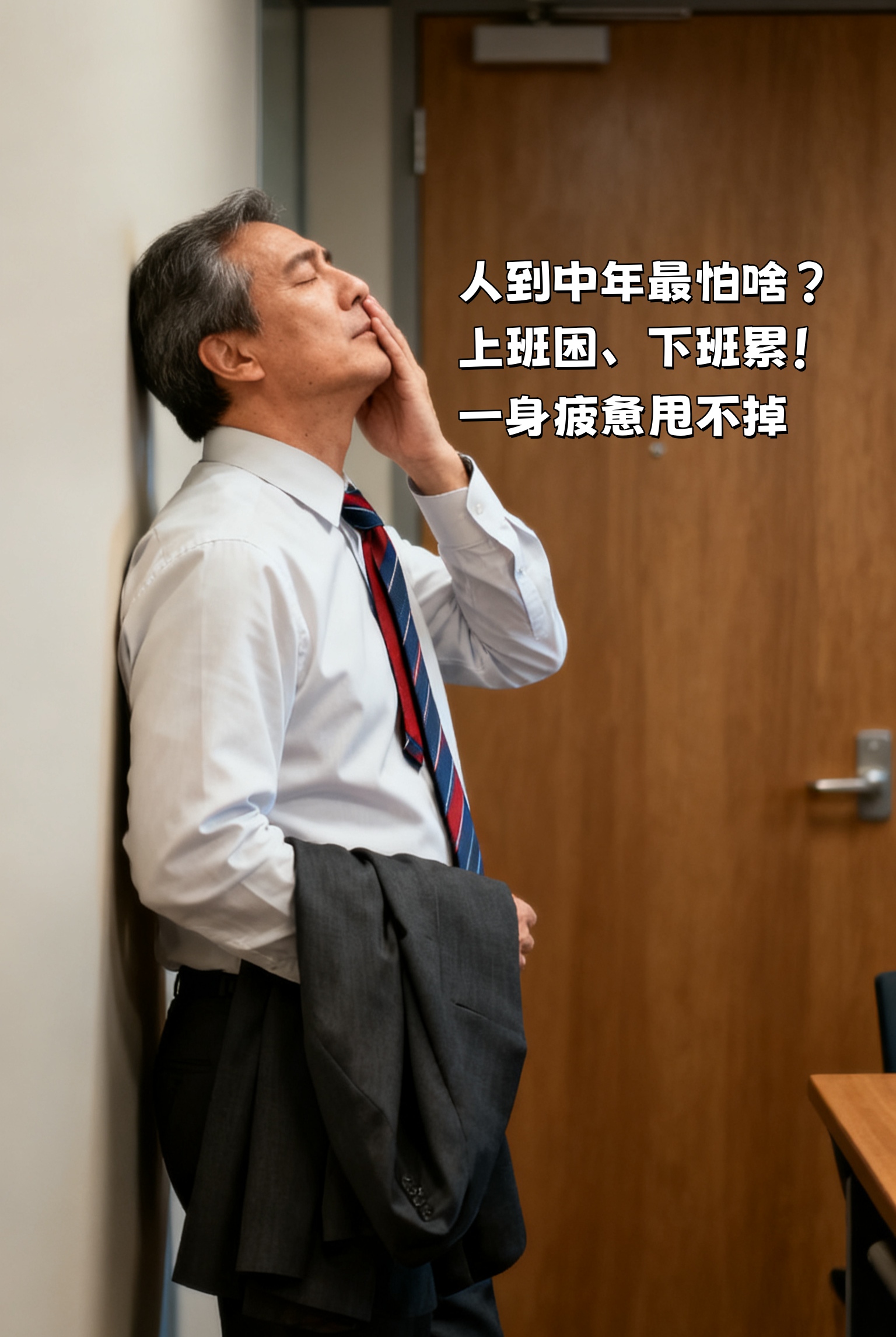 人到中年最怕啥？上班困、下班累！。 一身疲惫甩不掉，是不是感觉身体被掏空？。体力严重透支，重要时刻就掉链子！。这状态必须得变！是时候支棱起来了！。🌟 MAYOU你行！为中年状态加把劲！