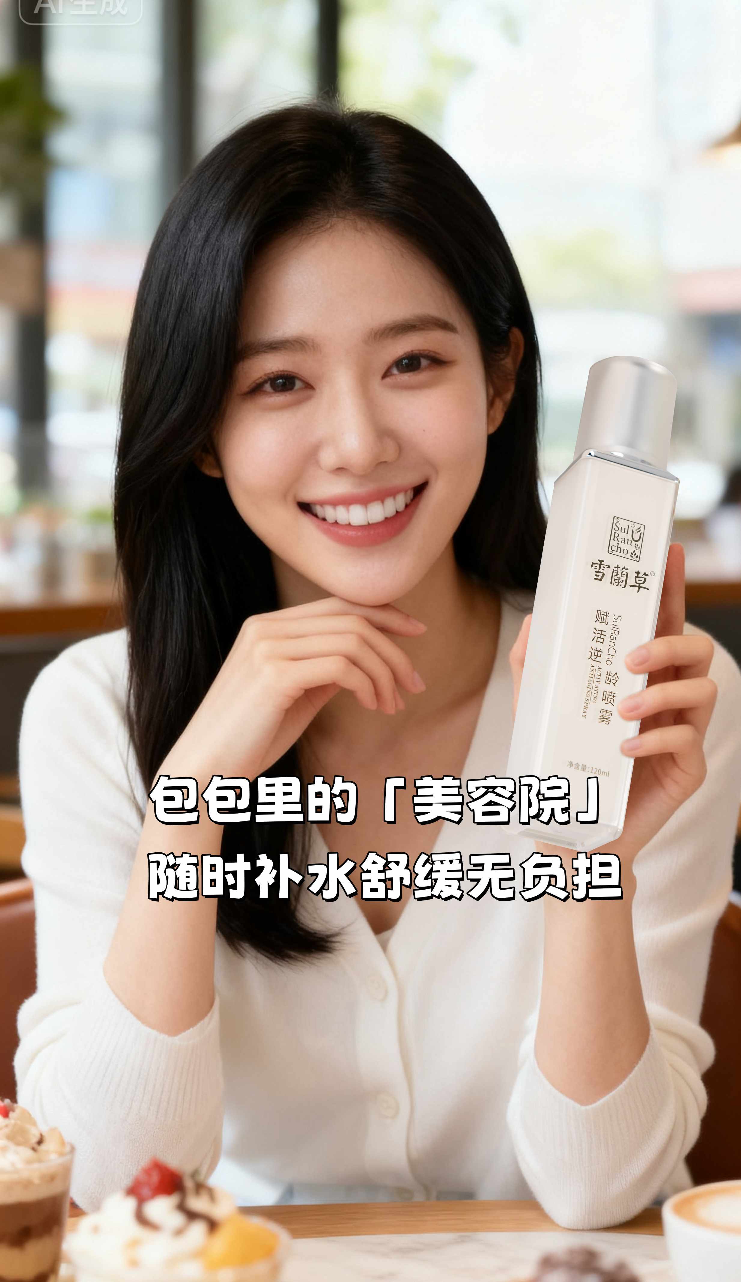 国庆出门人挤人，带上喷雾真省心👍。妆前保湿妆后定妆，一喷搞定不花妆！。植萃成分温和舒缓，敏敏肌也能安心用。随身便携无负担，候车候机随时补水🌟 。出行带它超靠谱，一路清爽又有范儿😎