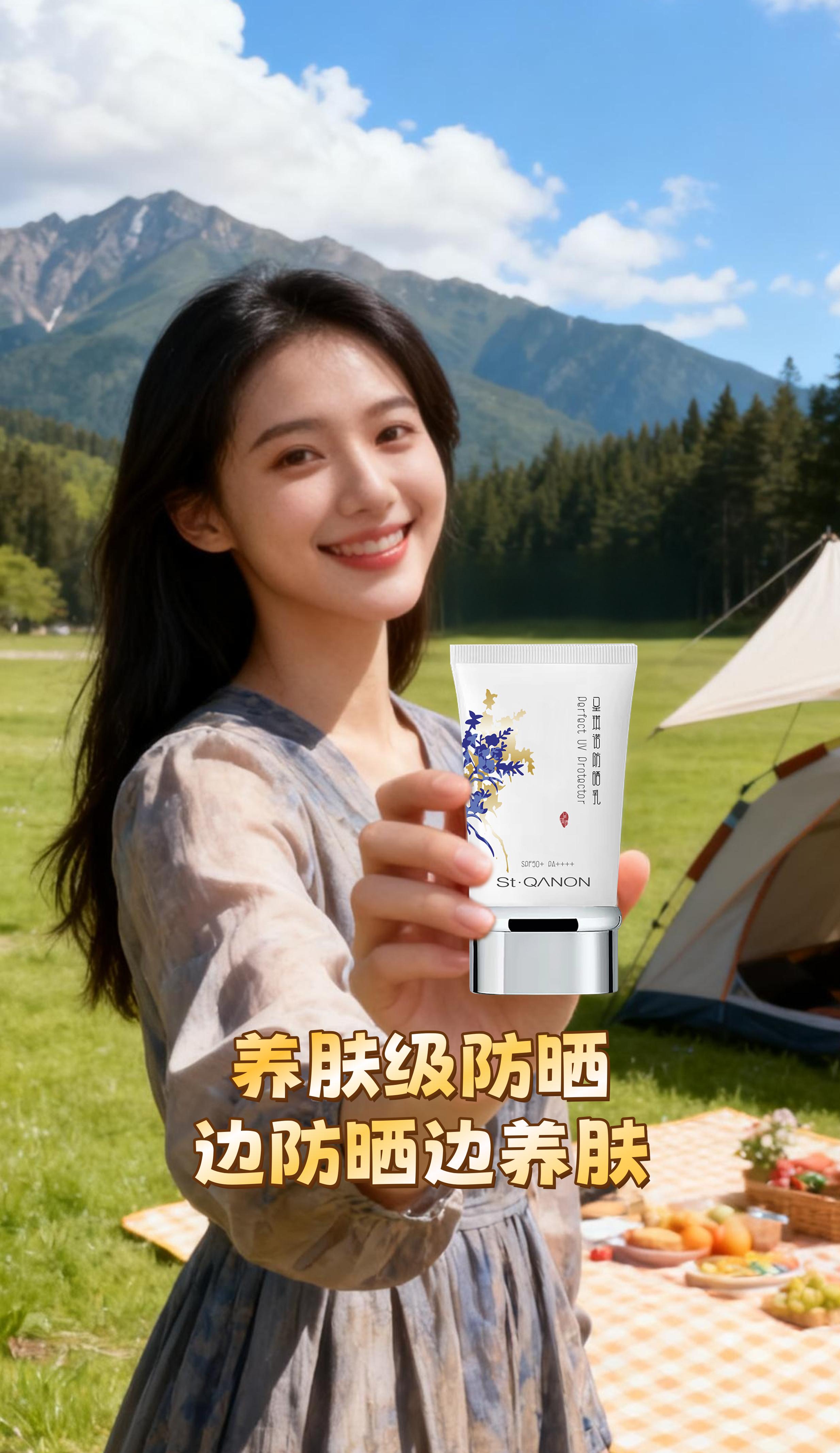 能365天不离不弃的，除了手机还有防晒。雪蘭草防晒，边防晒边养肤~。SPF50+ PA++++，海边草原都扛得住~。✅亲测好用：“出差在外暴走一天都没黑！”。🔔 离国庆没几天了，防晒赶紧塞进行李箱！