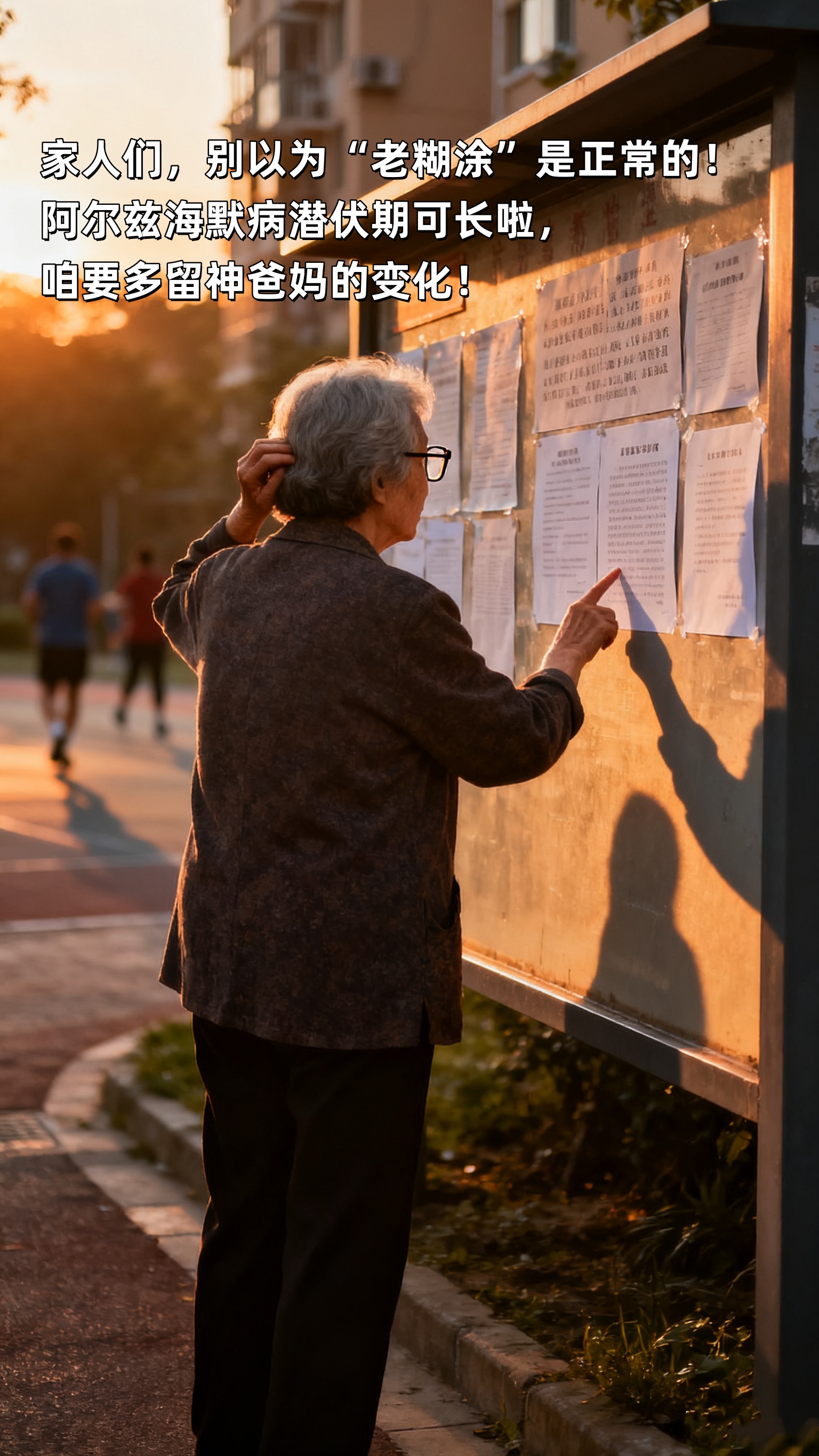 家人们，别以为“老糊涂”是正常的！。阿尔兹海默病潜伏期可长啦，45岁后就得留神爸妈的变化！。早发现早干预，比啥都强！别等严重了再后悔！。元宝枫籽油，多种天然精华成分，帮咱守护脑健康！。每天给爸妈备上点，思维清晰不迷糊，咱也安心不是～