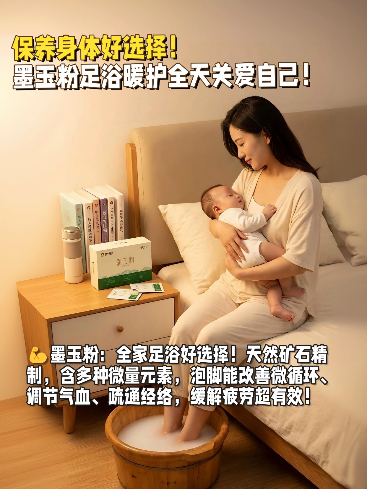 🩹 告别亚健康！墨玉粉足浴给身体 “充电”手脚冰凉、气血不畅、代谢缓慢？亚健康正在悄悄找上门⚠️每天泡一泡，由内而外唤醒身体机能，健康状态稳稳在线✅✨ 适合：亚健康人群、气血不足者、手脚冰凉星人