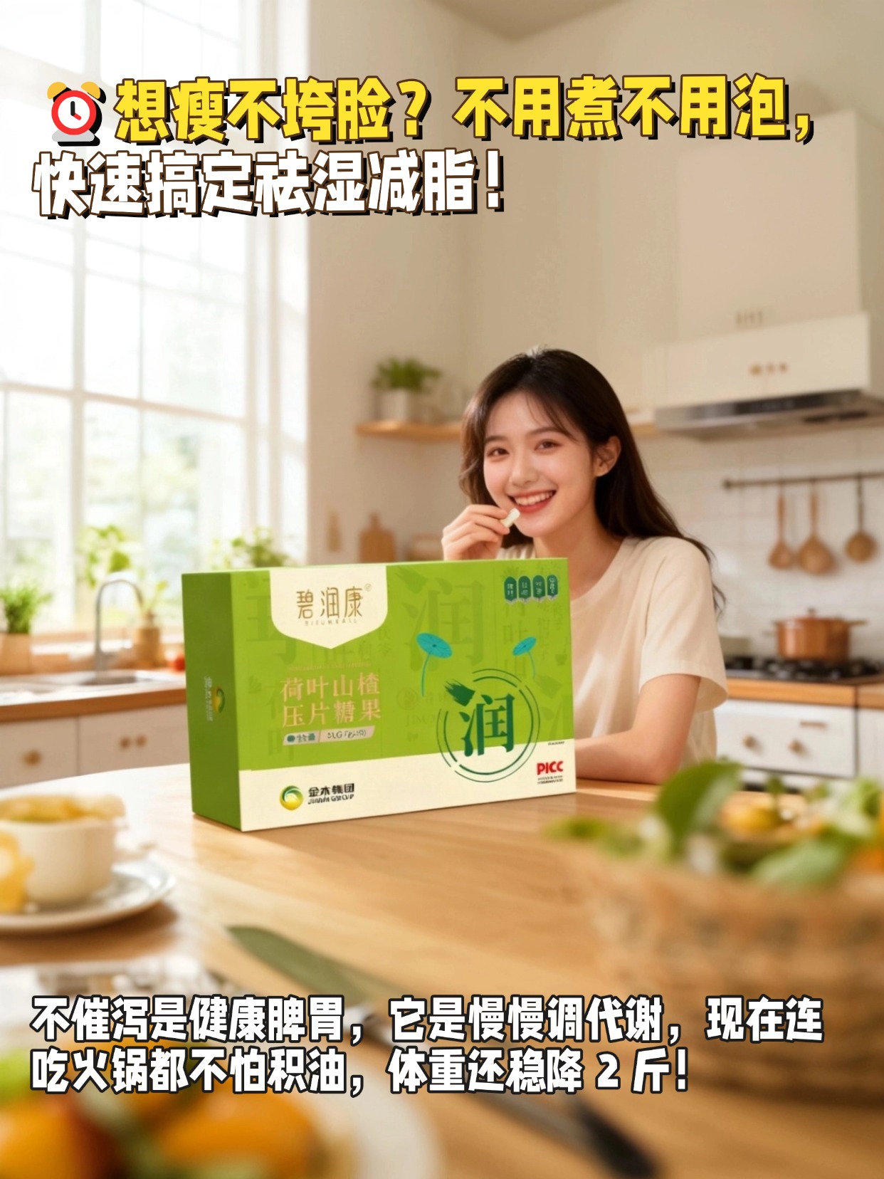 🍵怕吃保健品伤胃？碧润康我给老伴也囤了 ！咱们这个年纪就怕刺激，这颗压片糖果太温和了，药食同源配方🧓连走路都不觉得腿沉，气色也亮了，不是催泻是健康脾胃！