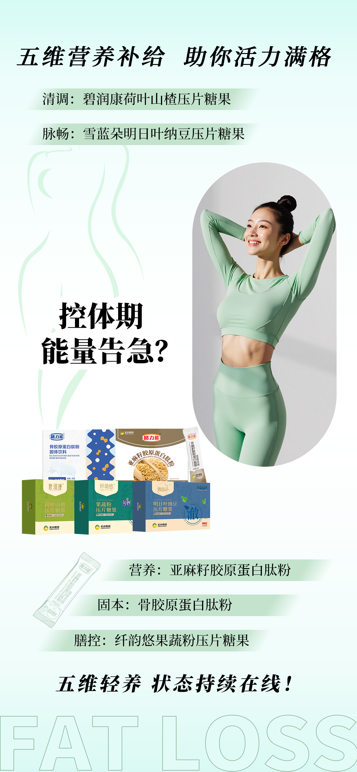 活力满分，轻盈加分！形体膳食组合科学营养配比，轻盈体验，从此开始！