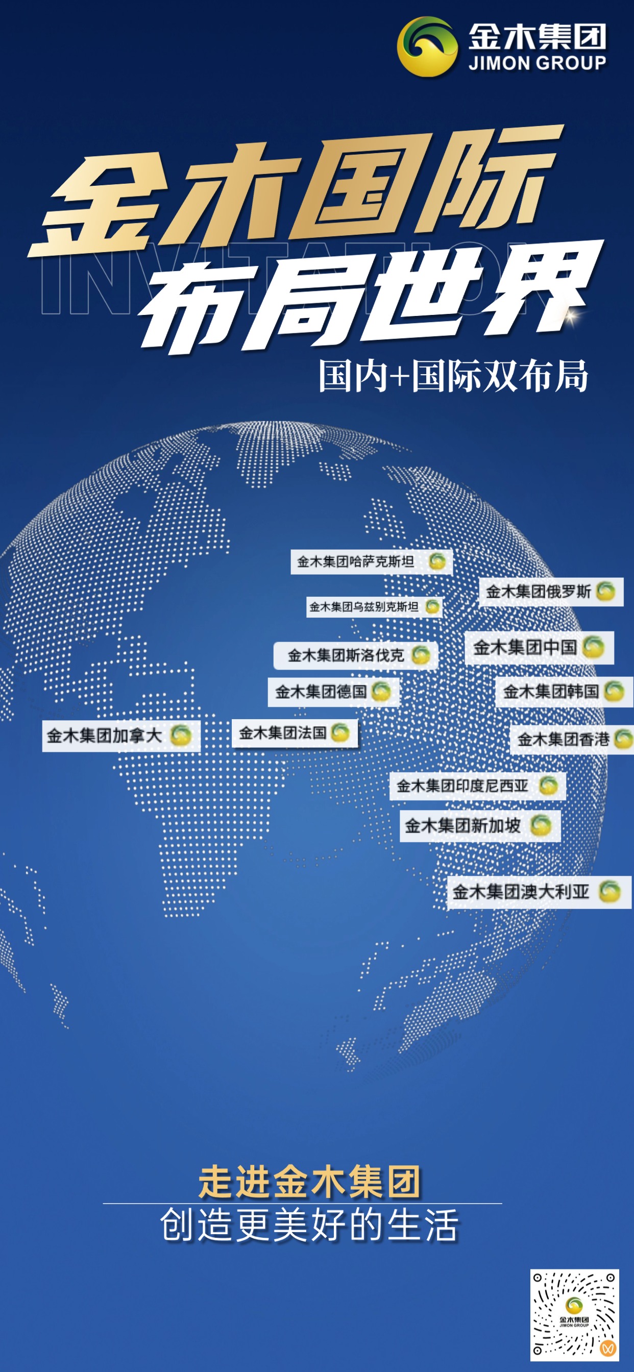 金木集团33载深耕中医药与大健康，以 “金品质，共分享” 为宣言，构建 “一中心五基地” 格局。依托专业研发团队、56 项专利等硬核实力，源头上把控道地药材，精益生产赋能中医药。业务遍及十余个国家和地区，斩获多项殊荣，致力于以东方健康智慧惠泽全球。为实现“创造更美好的生活”的愿景贡献东方力量。。