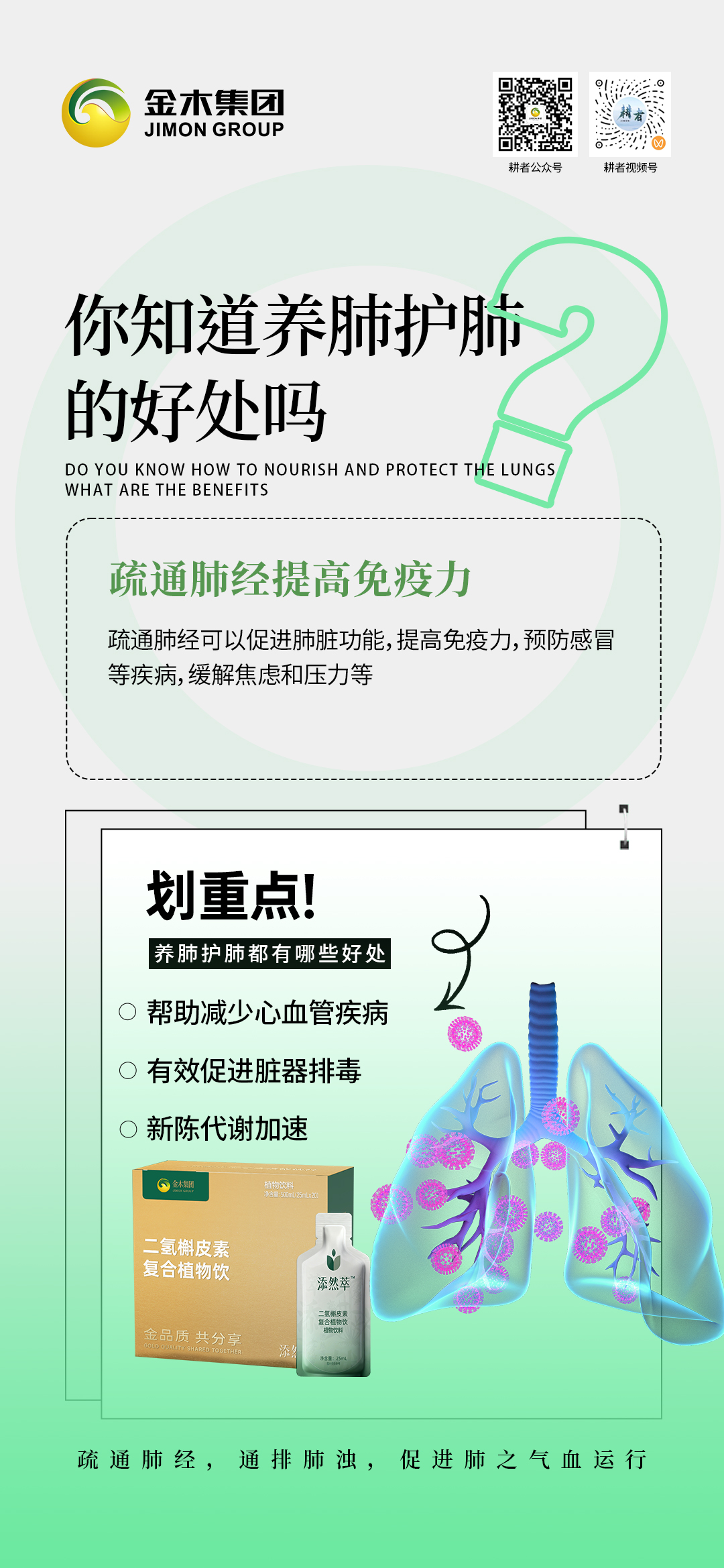 你知道养肺护肺的好处吗？添然萃告诉您！