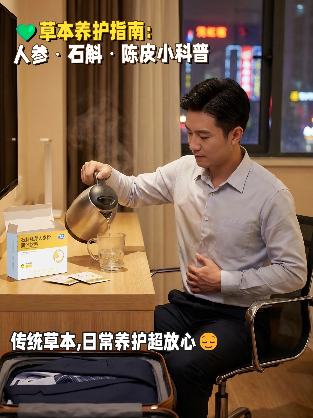 🌿人参・石斛・陈皮：日常食用完全无负担，温和又百搭🥰 🌱温馨提示：普通食品不是药品，不能代替药物治疗。